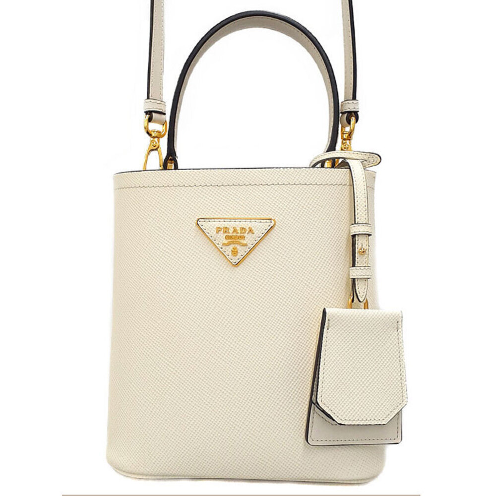 Prada Panier Saffiano leather tote bag black